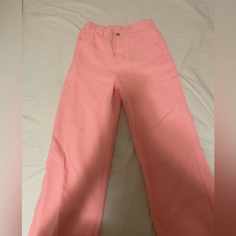 long jeans pink